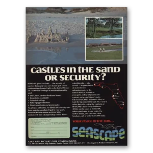 1974 Seascape Condominiums Print Ad | Castles Sand