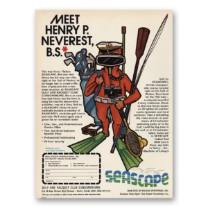 1974 Seascape Condominiums Print Ad | Henry P Neverest