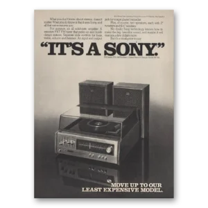 1974 Sony Stereo Print Ad | Its Sony