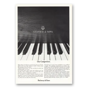 1974 Steinway Piano Print Ad | Our Competition