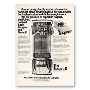 1974 Subaru G Print Ad | Hardly Anybody