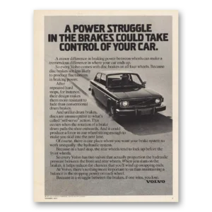 1974 Volvo Print Ad | Power Struggle