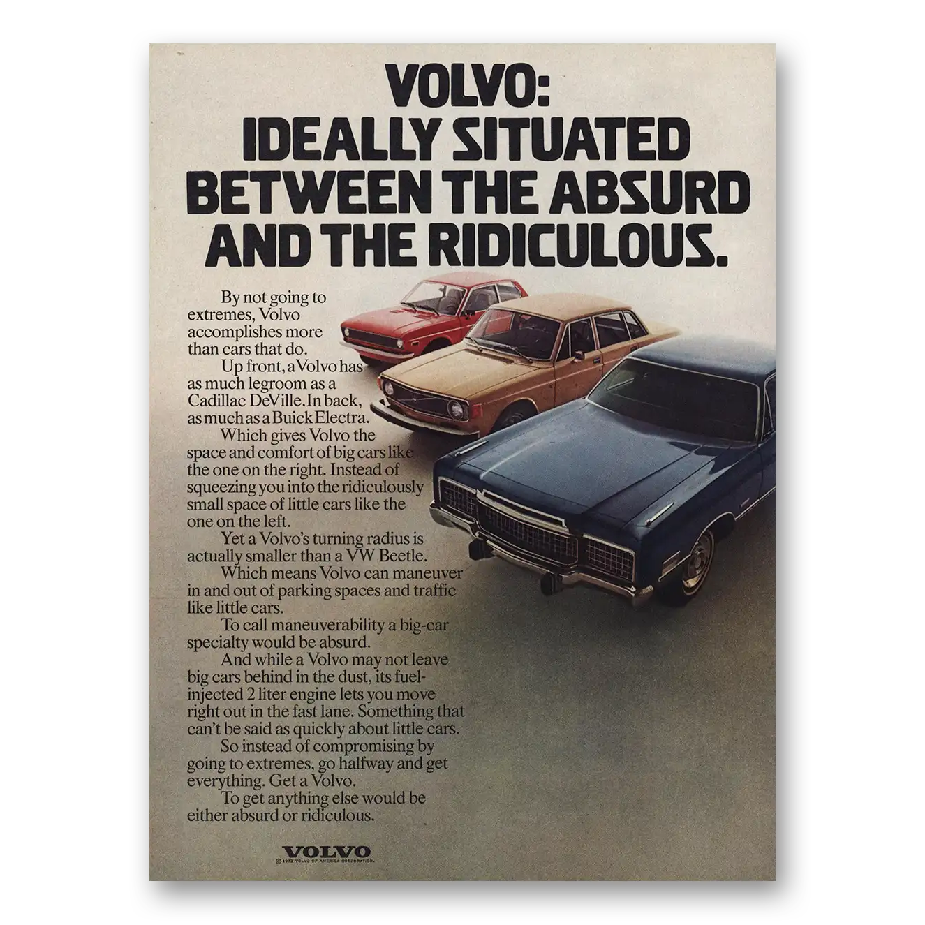 1973 Volvo Print Ad | Absurd Ridiculous