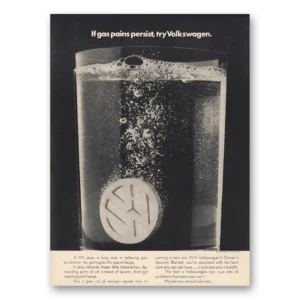1974 Volkswagen Print Ad | If Gas Pains Persist