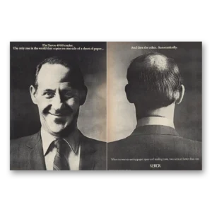 1974 Xerox Print Ad | Double Sided