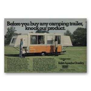 1975 Apache Camping Trailer Print Ad | Camping Trailer