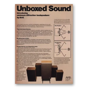 1975 Avid Print Ad | Unboxed Sound