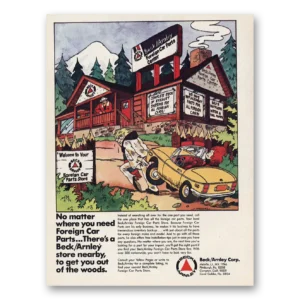 1975 Beck Arnley Print Ad | Get You Out Of The Woods
