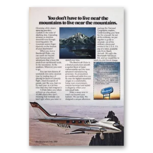 1975 Beechcraft Duke Print Ad | Live Near Mountains