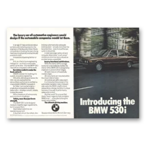 1975 BMW 5 Series Print Ad | Engineers