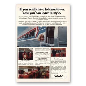 1975 Budd Print Ad | Leave Town
