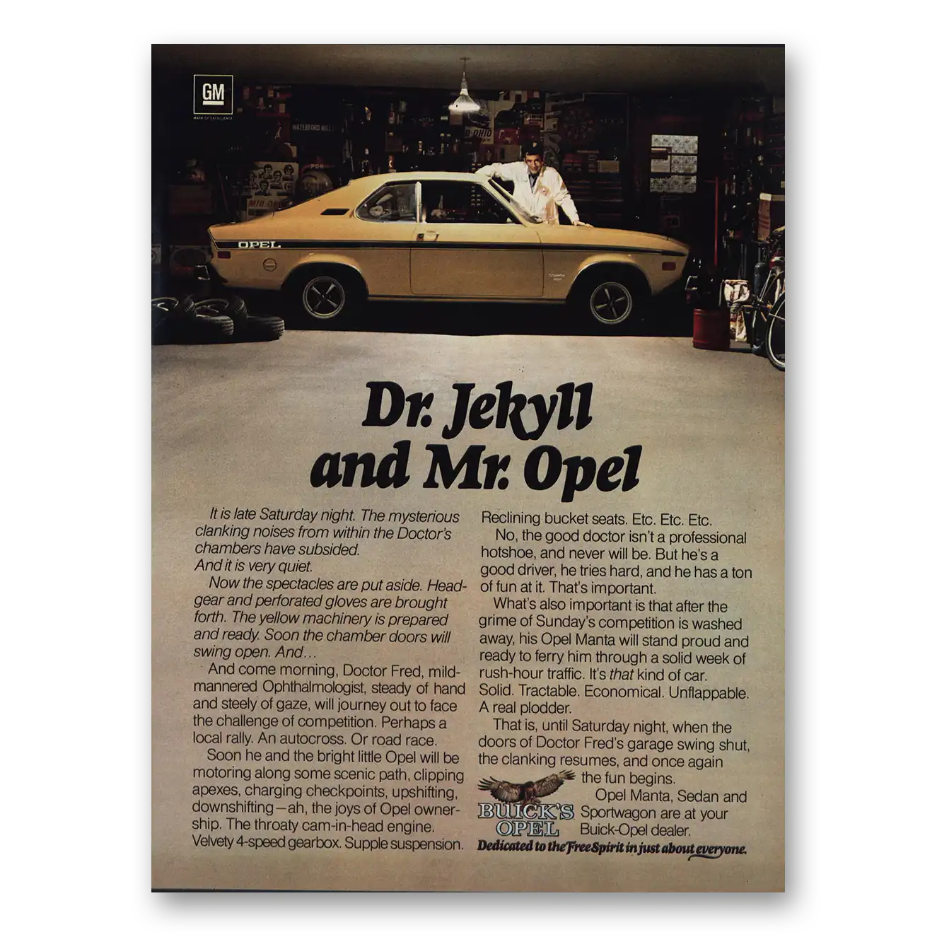 1975 Buick Opel Print Ad | Dr Jekyll And Mr Opel