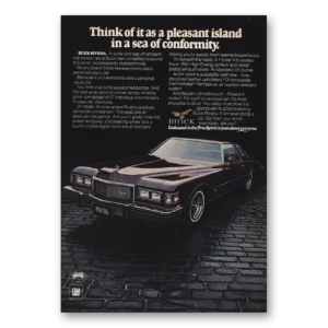 1975 Buick Riviera Print Ad | Pleasant Island