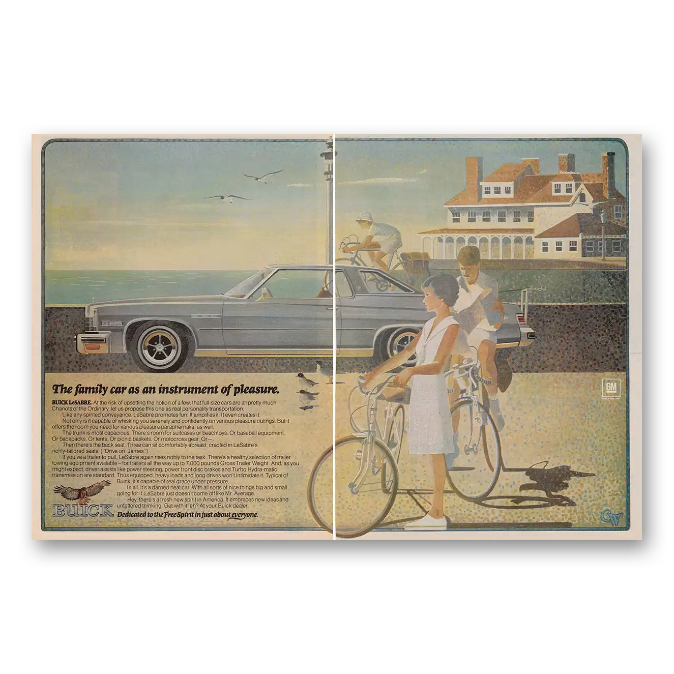 1974 Buick LeSabre Print Ad | Family Car