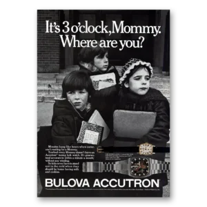 1975 Accutron Watch Print Ad | Mommy Where Are You