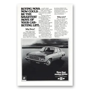 1975 Chevrolet Nova Print Ad | Smartest Move