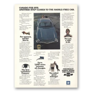 1975 Chevrolet Camaro Print Ad | Step Closer