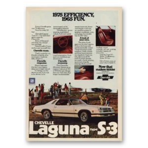 1975 Chevrolet Chevelle Print Ad | Efficiency Fun