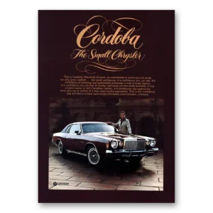 1976 Chrysler Cordoba Print Ad | Small Chrysler