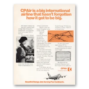 1975 CP Air Print Ad | International Airline