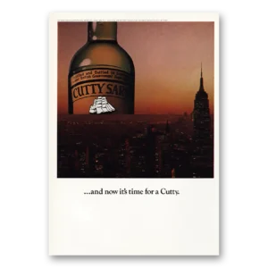 1975 Cutty Sark Print Ad | Empire State Building
