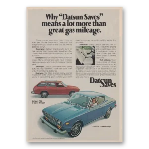 1975 Datsun 710 Print Ad | Gas Mileage