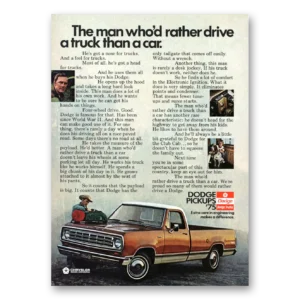 1975 Dodge Trucks Print Ad | Rather Drive Truck