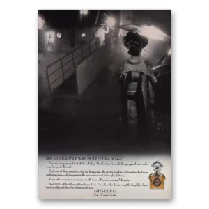 1975 Mitsouko Perfume Print Ad | Not Let Him Forget