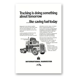1975 International Trucks Print Ad | Fuel Saving