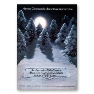 1975 Johnnie Walker Black Label Print Ad | Christmases White