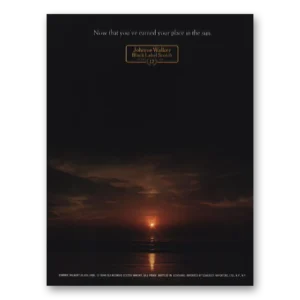 1975 Johnnie Walker Black Label Print Ad | Place Sun