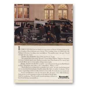 1975 Kawasaki Motorcycles Print Ad | Ive Been Driving