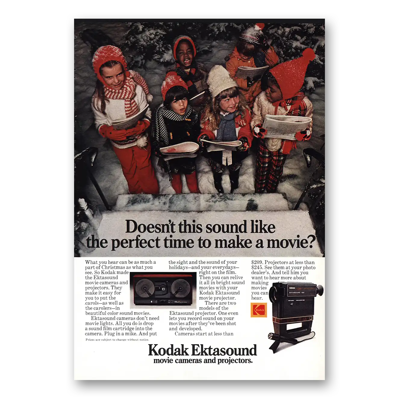 1975 Kodak Ektasound Print Ad | Perfect Time