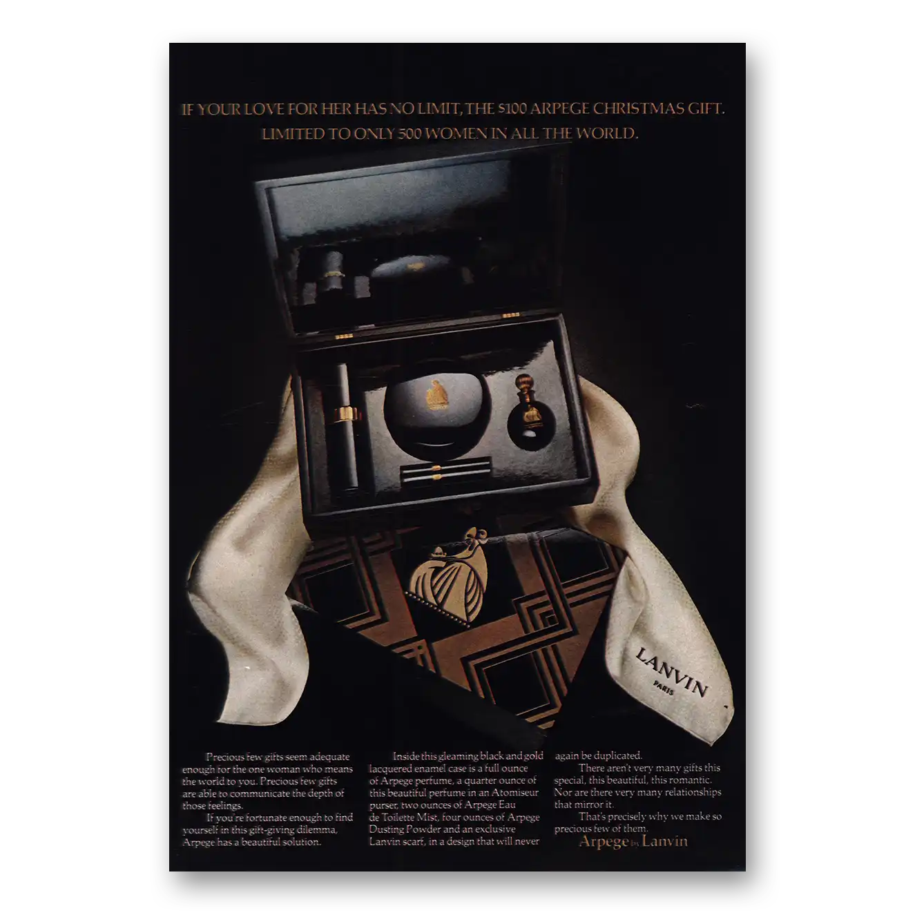 1975 Arpege Print Ad | Love For Her