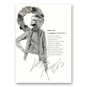 1975 Lord & Taylor Print Ad | Make This Cashmere Christmas