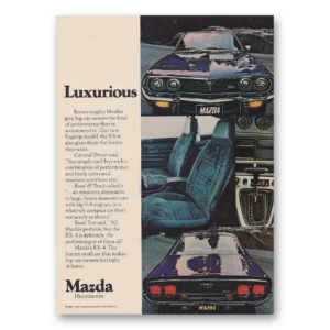 1974 Mazda RX4 Print Ad | Rotary Engine