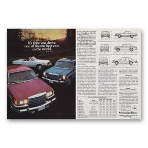 1975 Mercedes Benz Print Ad | Ten Best Cars