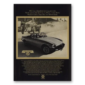1975 MG Print Ad | Hundreds Proving Grounds