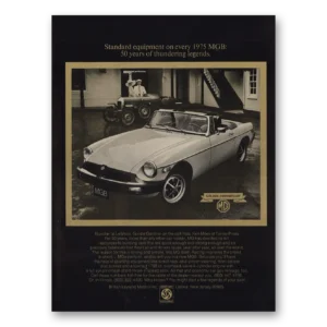1975 MGB Print Ad | Thundering Legends