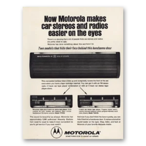 1975 Motorola Car Radio Print Ad | Easier On The Eyes
