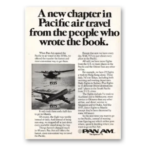 1975 Pan Am Print Ad | Pacific Air