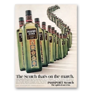 1975 Passport Scotch Print Ad | On March