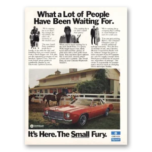 1974 Plymouth Fury Print Ad | Waiting For