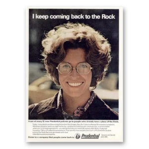 1975 Prudential Insurance Print Ad | Coming Back