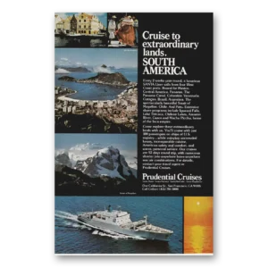 1975 Prudential Cruises Print Ad | Extraordinary