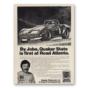 1975 Quaker State Print Ad | By Jobe First Road Atlanta