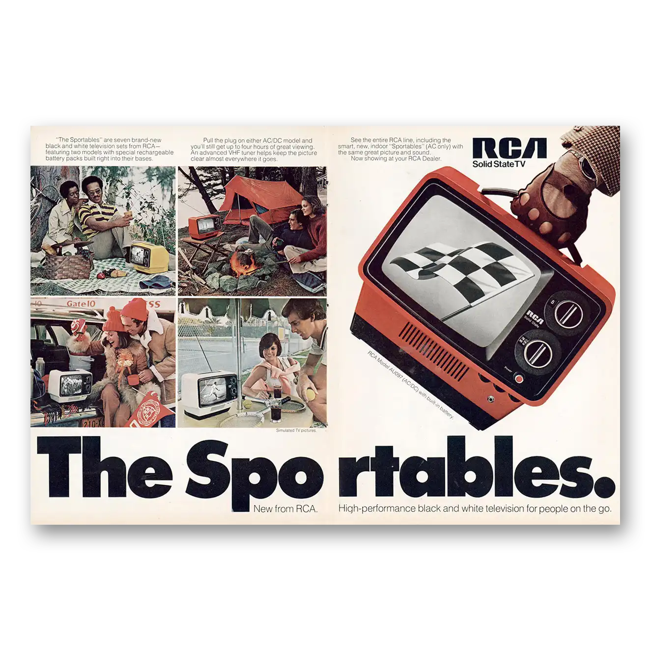 1975 RCA Television Print Ad | High Performance