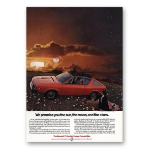 1975 Renault Gordini Print Ad | Sun Moon Stars