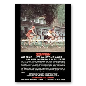 1975 Schwinn Bicycles Print Ad | Real Difference