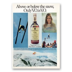1975 Seagrams VO Whisky Print Ad | Above Below